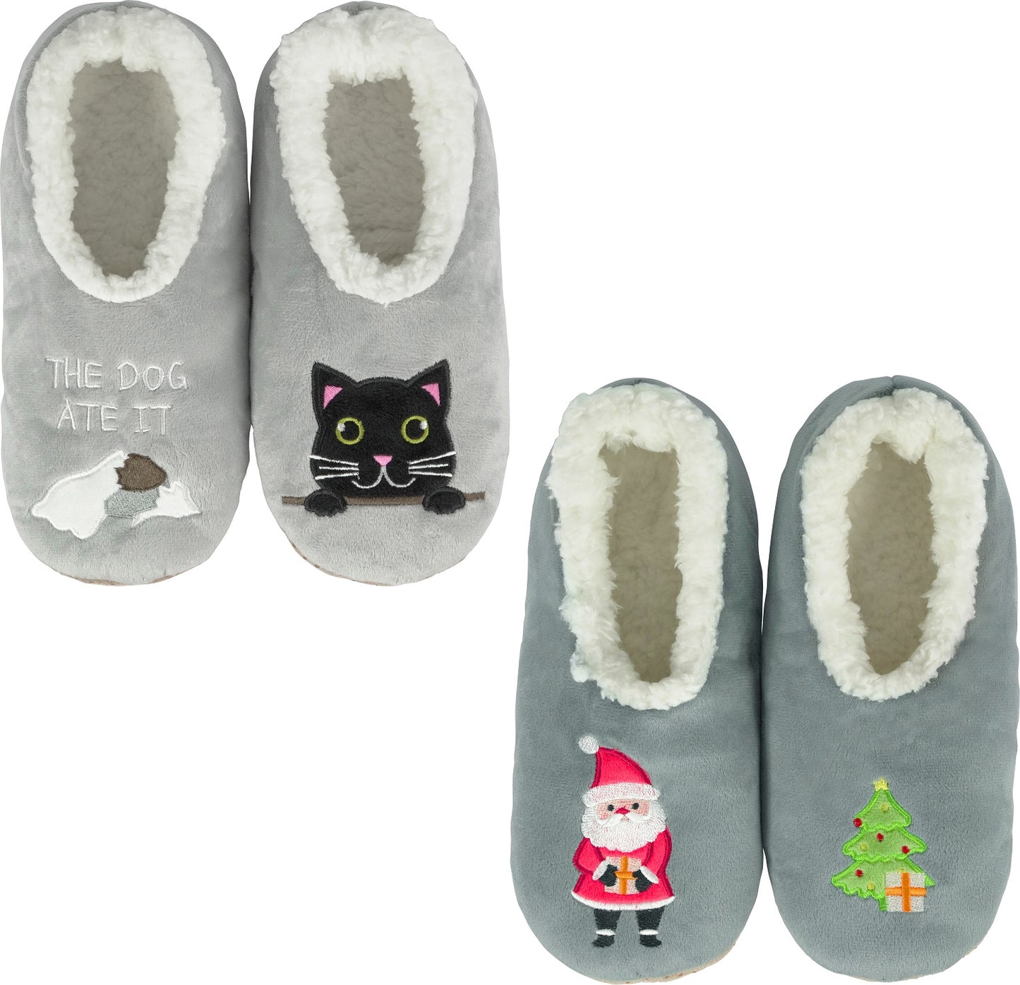 BenSorts Fuzzy Slipper Socks for Women Funny House Slippers with Grips