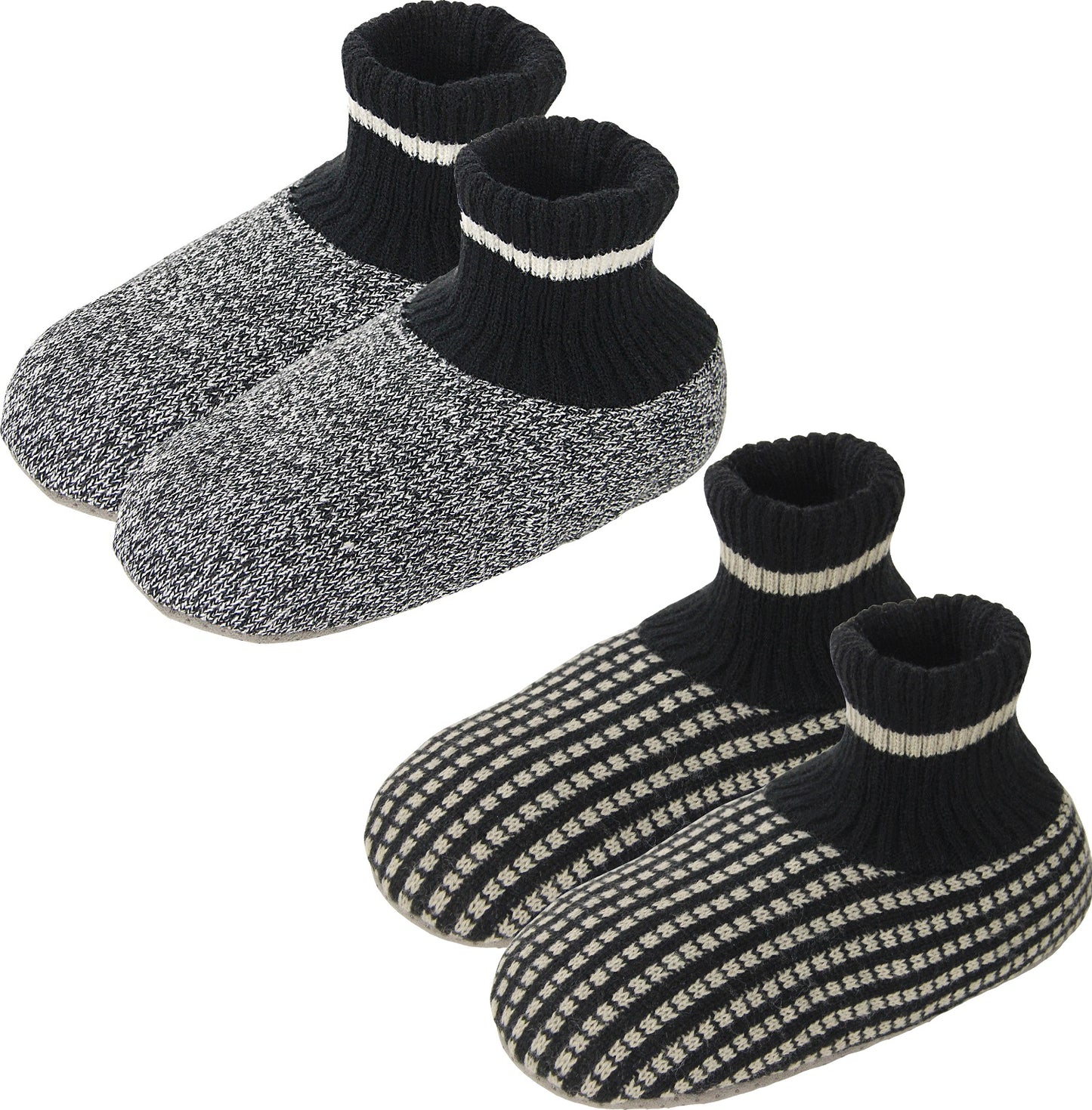 BenSorts Men Fuzzy Slipper Socks with Grippers Non Slip Indoor House Socks Christmas Gifts