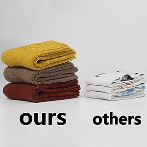 BenSorts Women's Winter Boots Socks Thick Warm Cozy Crew Socks Solid Color Gifts
