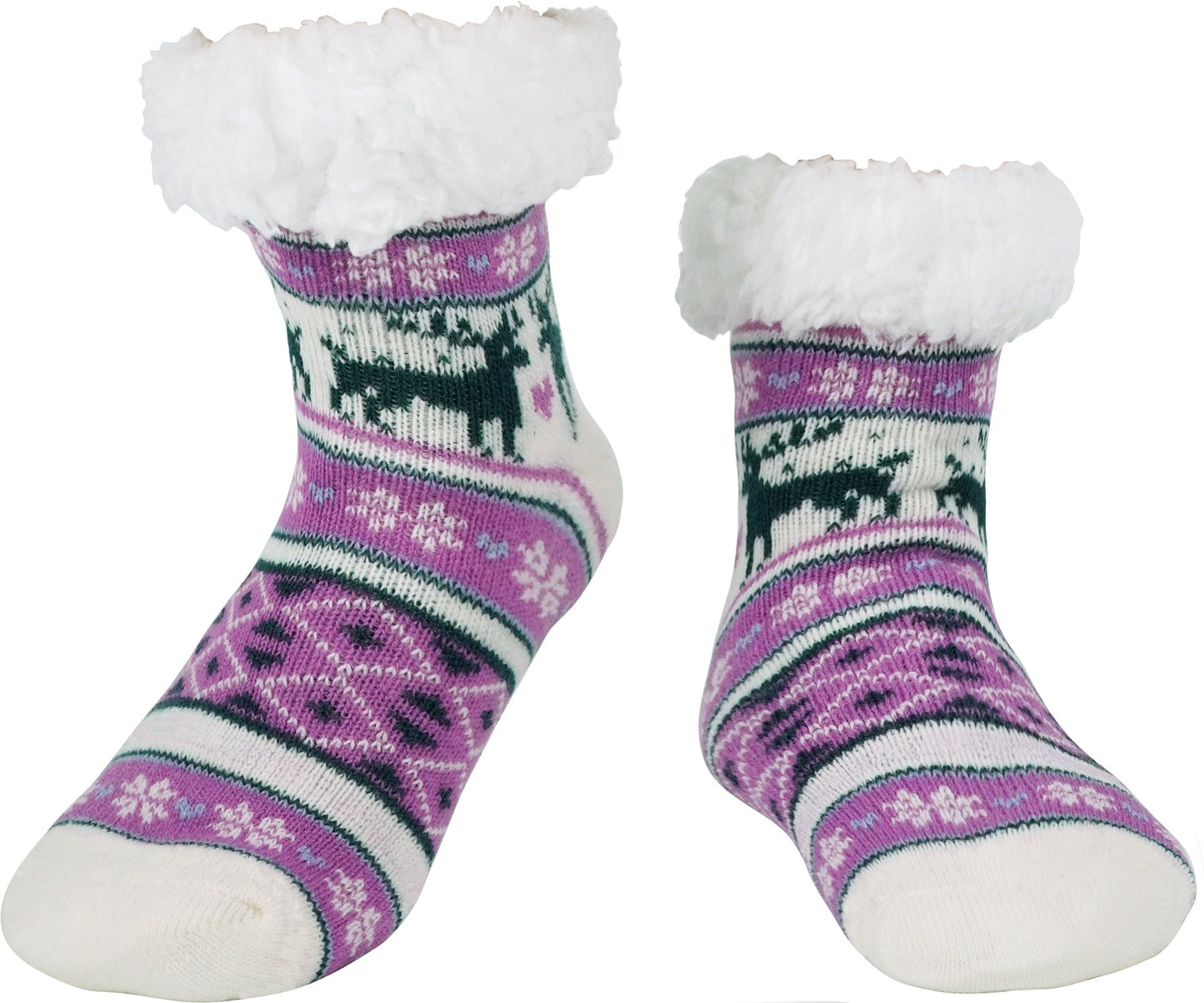 BenSorts Kids Slipper Socks Girls Boys Warm Fuzzy Fleece Christmas Socks Gift Stocking Stuffers