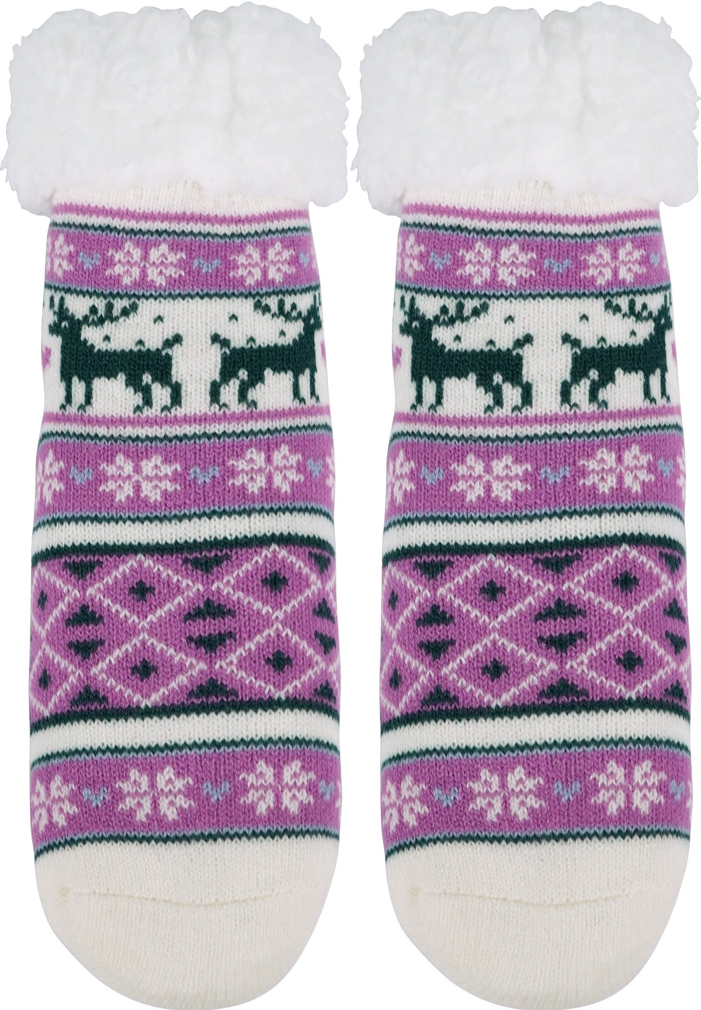 BenSorts Kids Slipper Socks Girls Boys Warm Fuzzy Fleece Christmas Socks Gift Stocking Stuffers