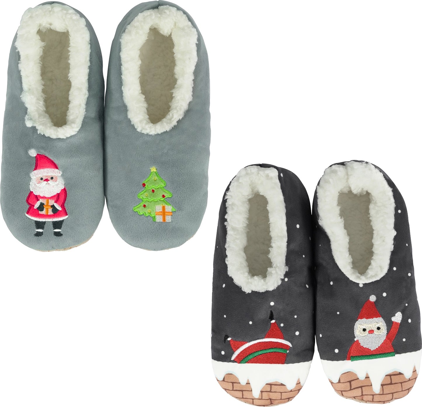 BenSorts Fuzzy Slipper Socks for Women Funny House Slippers with Grips