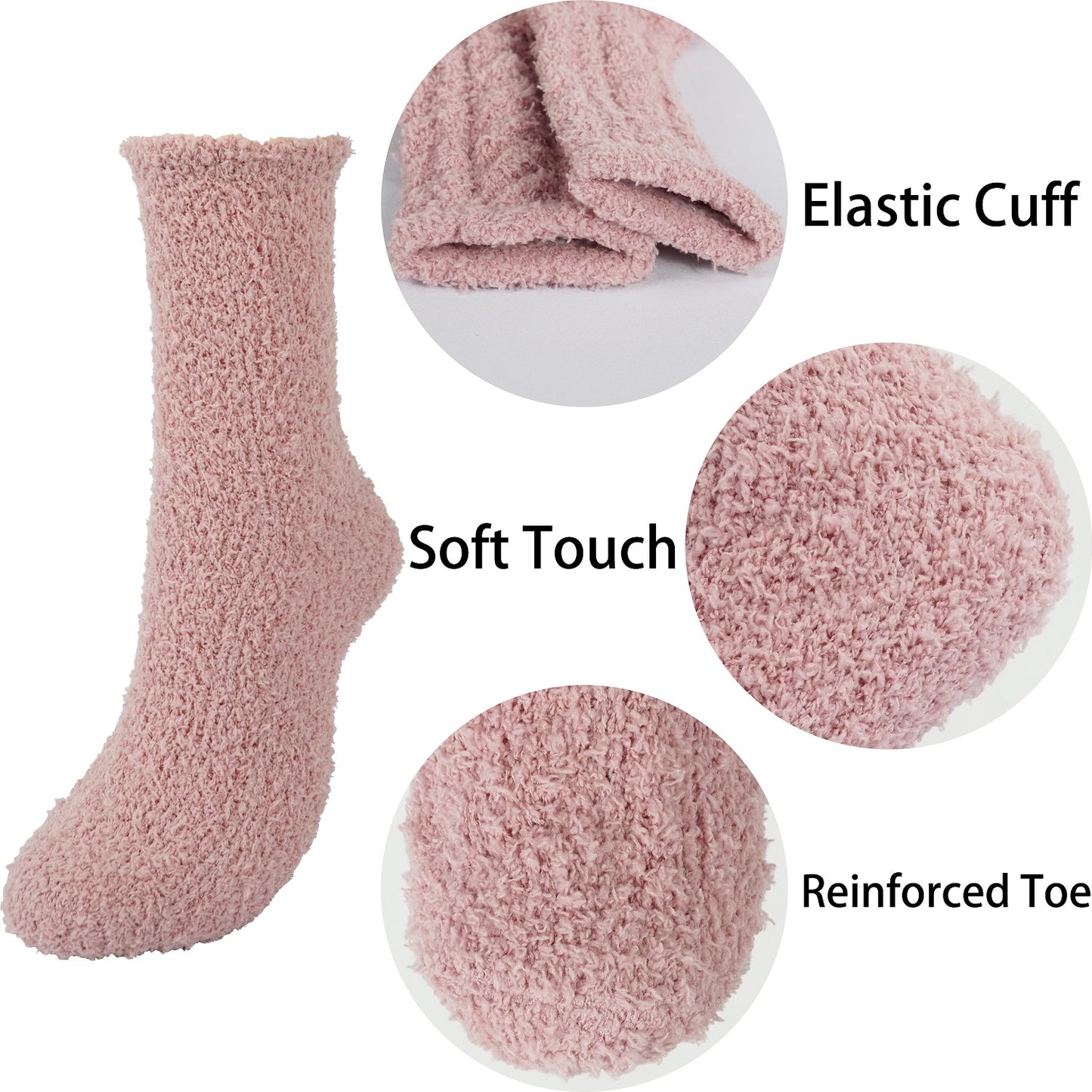 BenSorts Womens Fuzzy Socks Thick Warm House Slipper Socks Stocking Stuffers Gifts