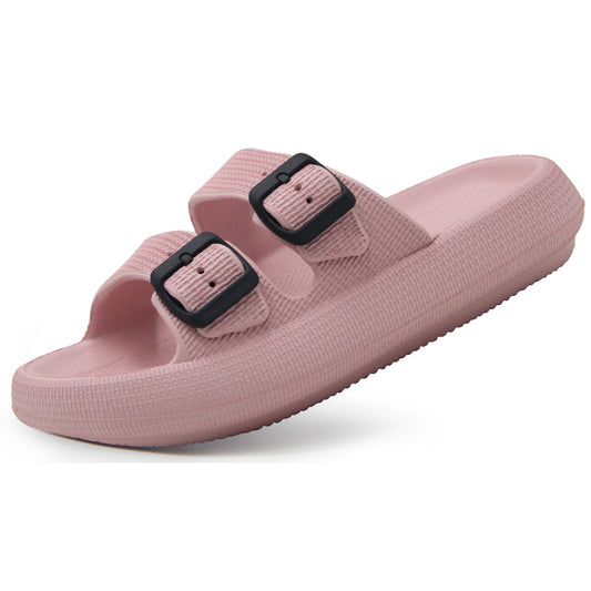 BenSorts Pillow Sandals for Women Thick Sole Adjustable Buckles EVA Extra Colors