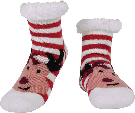 BenSorts Kids Slipper Socks Girls Boys Warm Fuzzy Fleece Christmas Socks Gift Stocking Stuffers