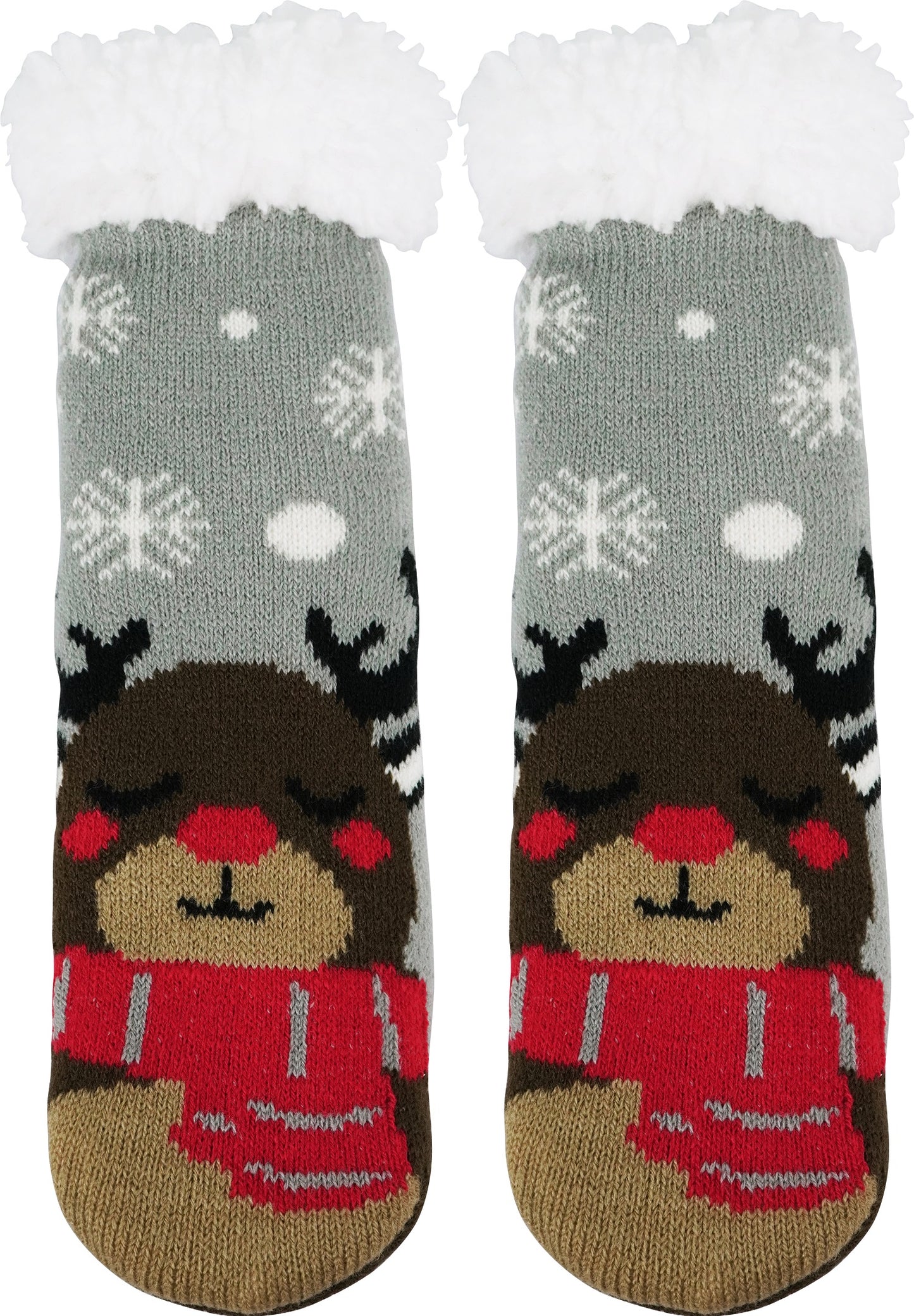 BenSorts Kids Slipper Socks Girls Boys Warm Fuzzy Fleece Christmas Socks Gift Stocking Stuffers