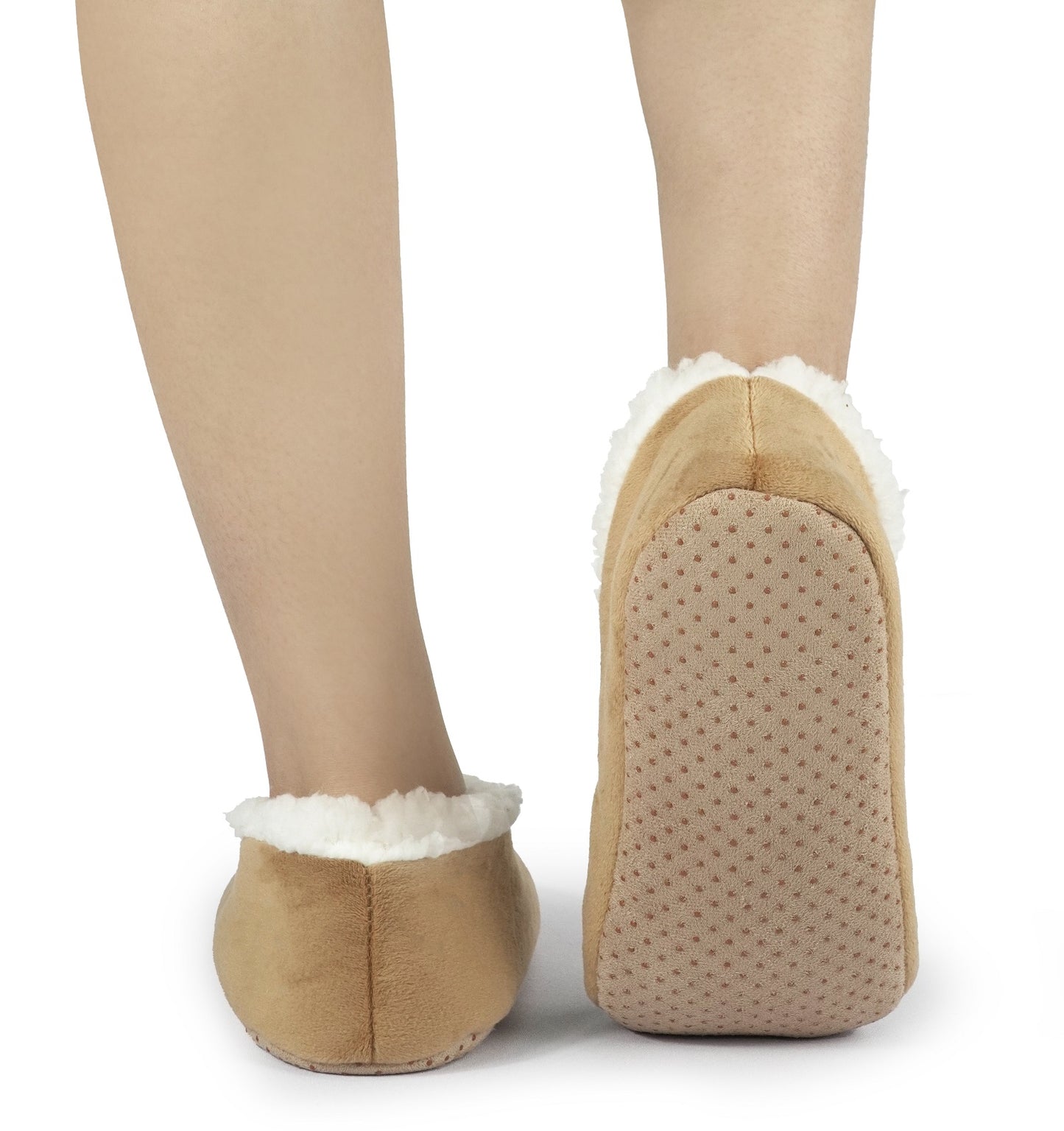 BenSorts Fuzzy Slipper Socks for Women Funny House Slippers with Grips