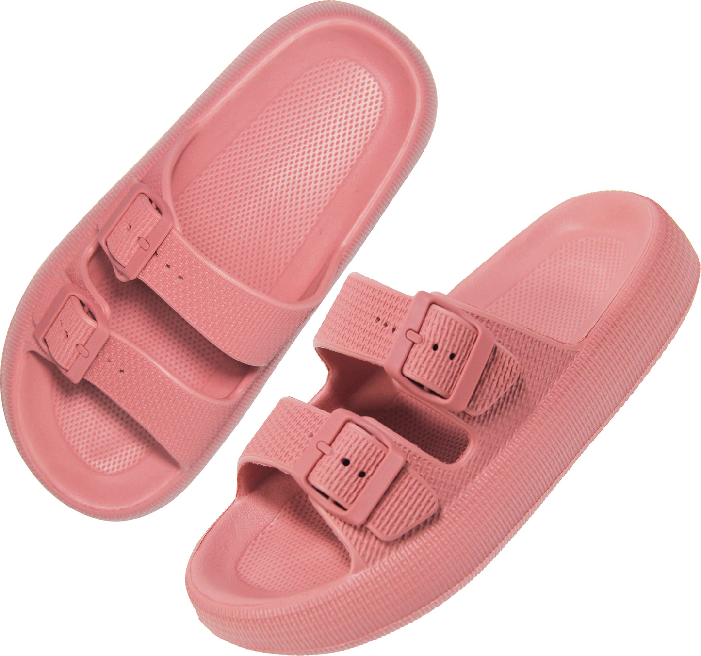 BenSorts Pillow Sandals for Women Thick Sole Adjustable Buckles EVA Extra Colors