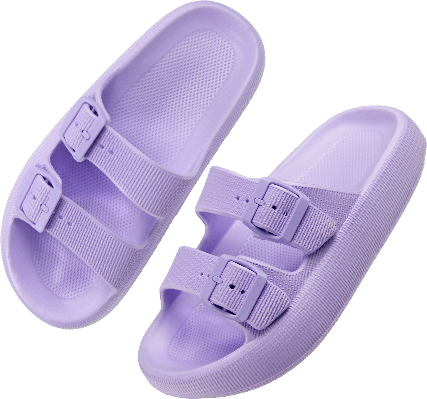 BenSorts Pillow Sandals for Women Thick Sole Adjustable Buckles EVA Extra Colors