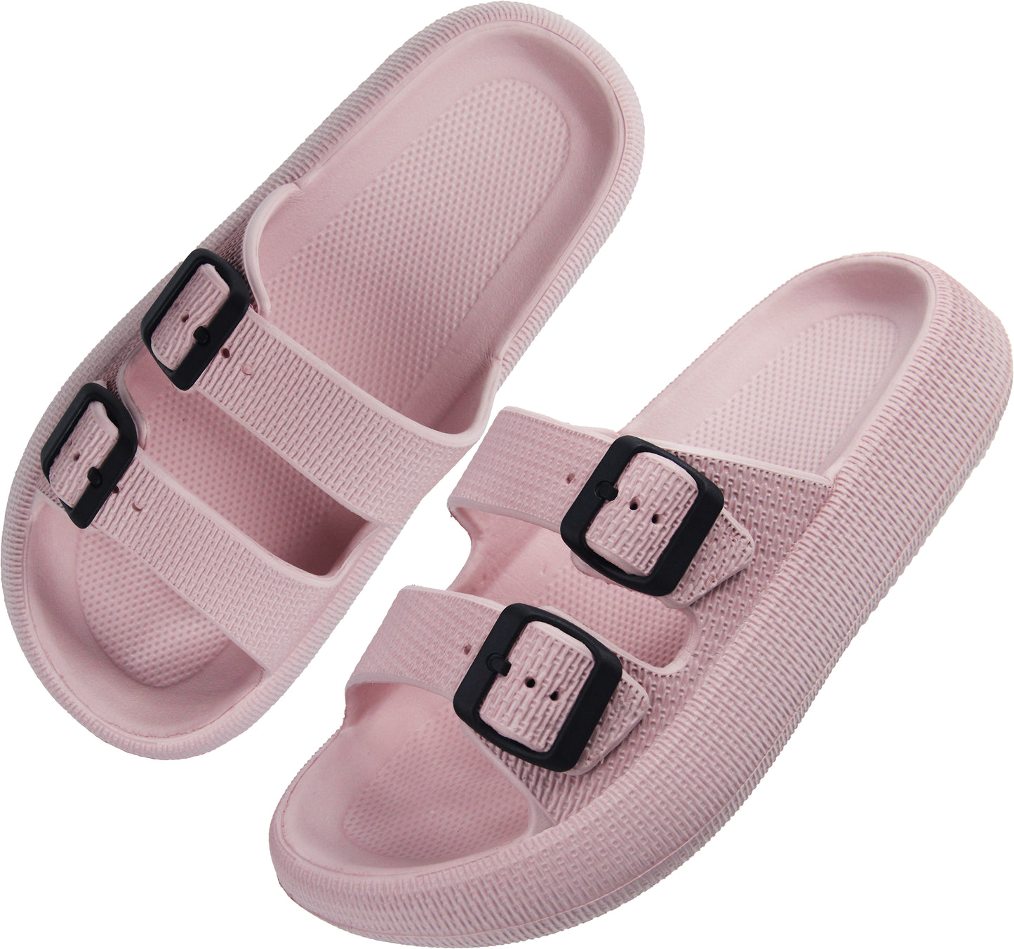 BenSorts Pillow Sandals for Women Thick Sole Adjustable Buckles EVA Extra Colors