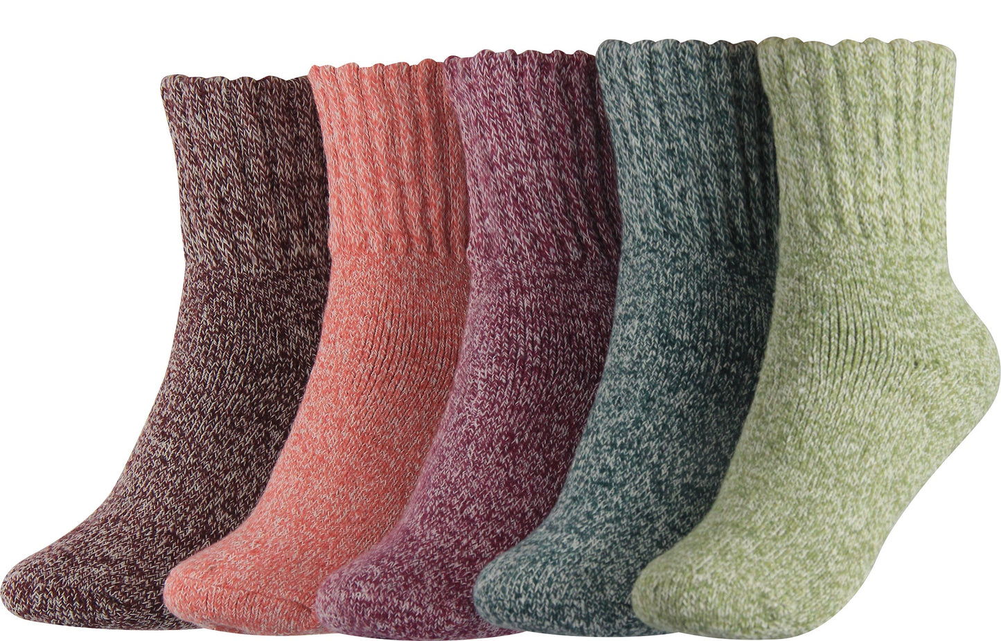 BenSorts Women's Winter Boots Socks Thick Warm Cozy Crew Socks Solid Color Gifts