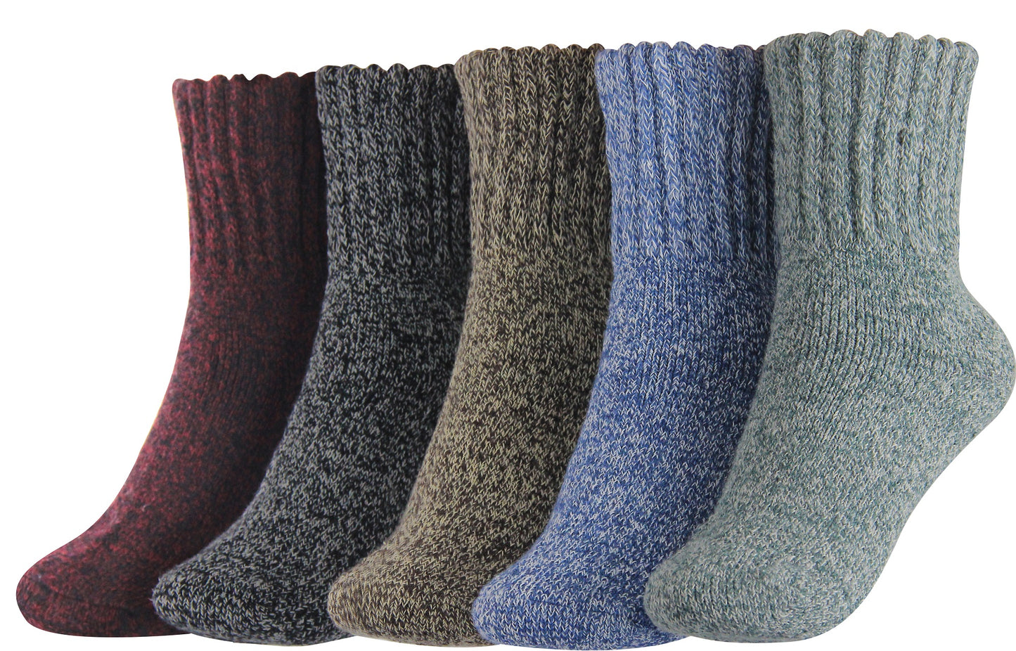 BenSorts Women's Winter Boots Socks Thick Warm Cozy Crew Socks Solid Color Gifts